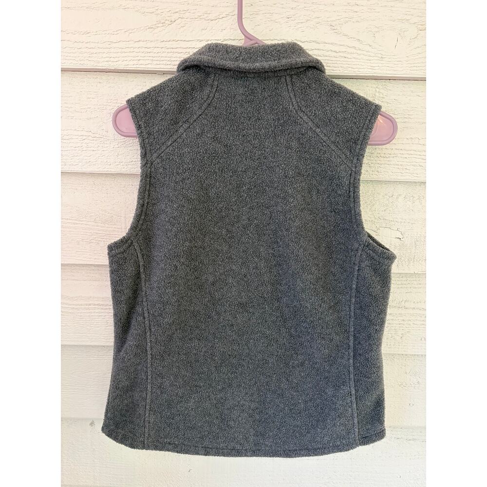 Columbia Fleece Vest Womens Medium Gray Full Zip Outdoor Cozy - Picture 6 of 6
